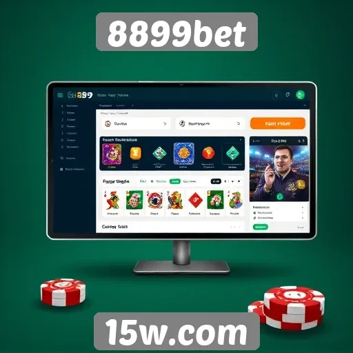 Explorando a interface do usuário do 8899bet